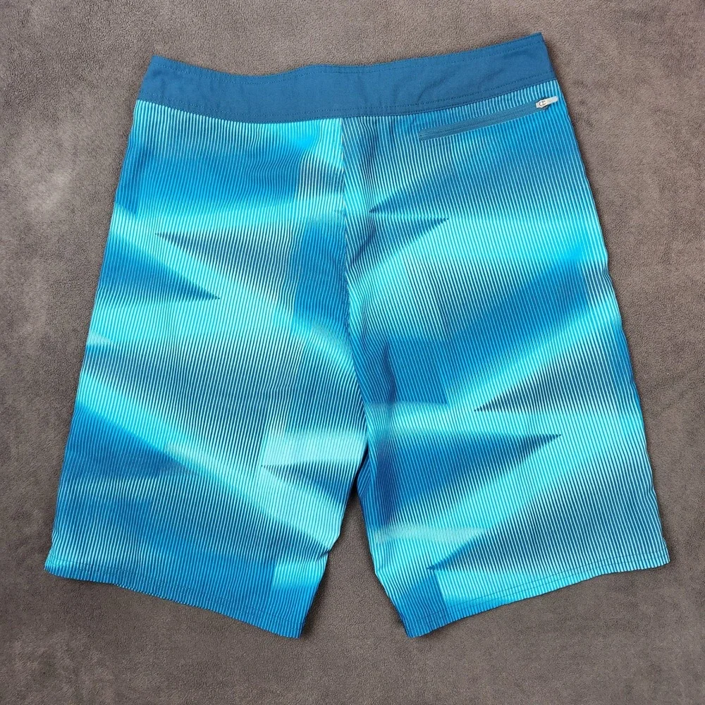 Nike Vapor Board Shorts Mens 32 Medium Blue Stretch Unlined Swim Trunks NESS7459